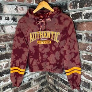Women’s Authentic Genuine Sports Wear Custom Bleach Tiedye Workout Hoodie
